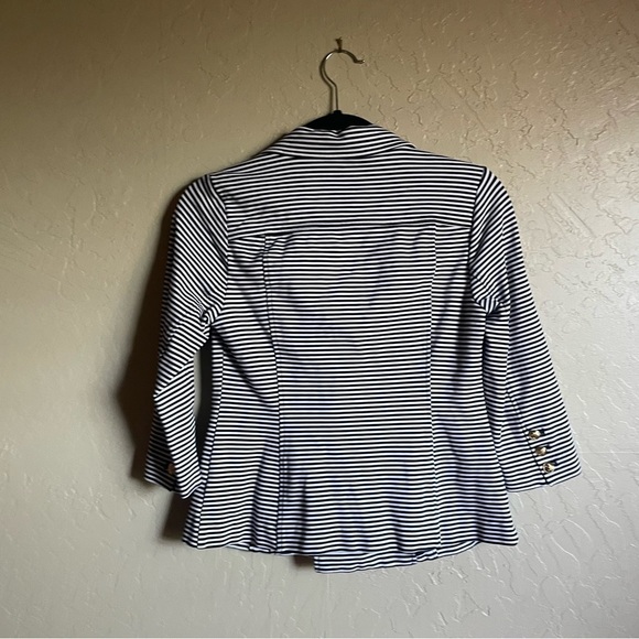 CAbi #823 Navy Striped Nautical Blazer - Picture 4 of 9